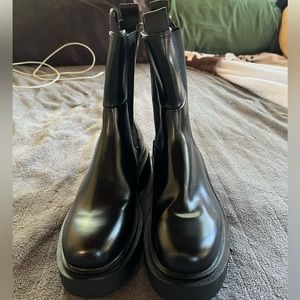 H&M faux leather boots